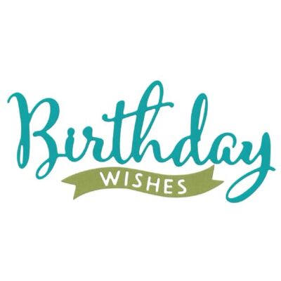 Sizzix Thinlits Die Set, Grand Birthday Wishes by , 2 Metal Cutting Dies Sizzix Thinlits Die Set, Grand Birthday Wishes by , 2 Metal Cutting Dies