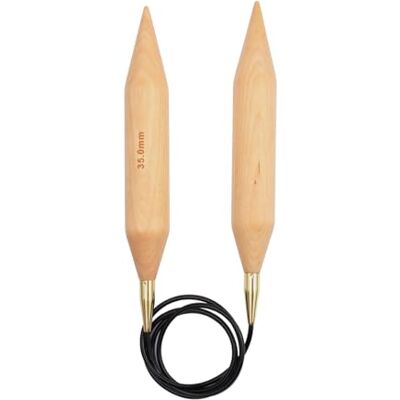KnitPro Jumbo Birch Rundstickor - knitting needle KnitPro Jumbo Birch Rundstickor - knitting needle