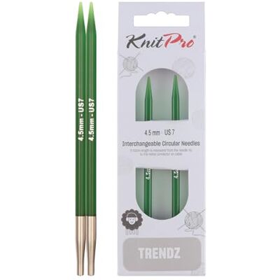 KnitPro - Trendz Udskiftelige Rundpinde - 13cm - 4.50mm - Knitting needles KnitPro - Trendz Udskiftelige Rundpinde - 13cm - 4.50mm - Knitting needles