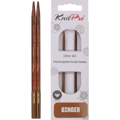 KnitPro - Ginger - Birch - 10 cm - Knitting needles KnitPro - Ginger - Birch - 10 cm - Knitting needles