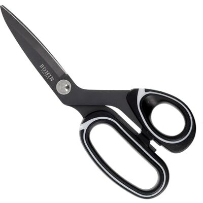 Bohin France France Stainless Steel Titanium Coated (21cm) Professional Sewing Scissors with Ergonomic Handles 1 Piece Bohin France France Stainless Steel Titanium Coated (21cm) Professional Sewing Scissors with Ergonomic Handles 1 Piece