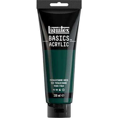 Liquitex 88700226 Basics Acrylic Paint, Phthalocyanine Green, 250 ml Tube Liquitex 88700226 Basics Acrylic Paint, Phthalocyanine Green, 250 ml Tube