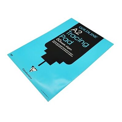 Clairefontaine Ref GPT2A2Z Goldline Popular Tracing Pad (Contains 50 Sheets) A2 (594 x 420mm) in Size, 63gsm Paper, FSC-Certified Suitable for Tracing Items Clairefontaine Ref GPT2A2Z Goldline Popular Tracing Pad (Contains 50 Sheets) A2 (594 x 420mm) in Size, 63gsm Paper, FSC-Certified Suitable for Tracing Items