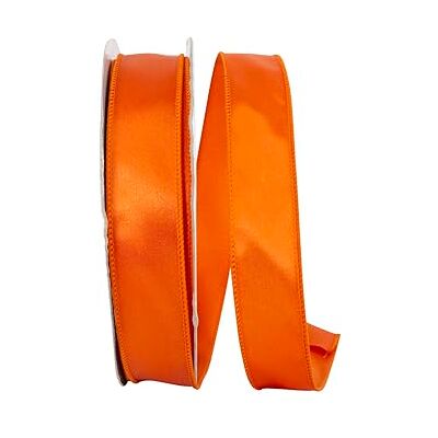 Reliant Ribbon Corp Reliant Ribbon 92575W-058-09K Satin Value Wired Edge Ribbon, 1-1/2 Inch X 50 Yards, Orange Reliant Ribbon Corp Reliant Ribbon 92575W-058-09K Satin Value Wired Edge Ribbon, 1-1/2 Inch X 50 Yards, Orange