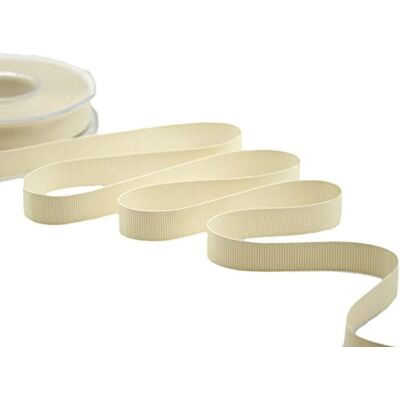 Furlanis Ribbon, Fabric, Ivory (RAL 1013), 15 mm x 20 m Furlanis Ribbon, Fabric, Ivory (RAL 1013), 15 mm x 20 m