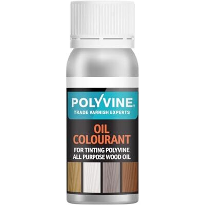 Polyvine Oil Colourant 50g For Tinting Oil Based Products Easy Blend, Dense Liquid Pigment Colour Additive Woodworking Oil Colourant for Glazes, Varnish, Paint & Woodgrain Effects, Custom Finishes Polyvine Oil Colourant 50g For Tinting Oil Based Products Easy Blend, Dense Liquid Pigment Colour Additive Woodworking Oil Colourant for Glazes, Varnish, Paint & Woodgrain Effects, Custom Finishes