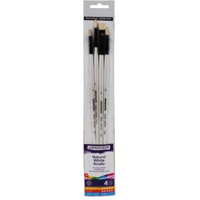Daler-Rowney Graduate Bristle Long Handle Brush Set - Brush Set Daler-Rowney Graduate Bristle Long Handle Brush Set - Brush Set