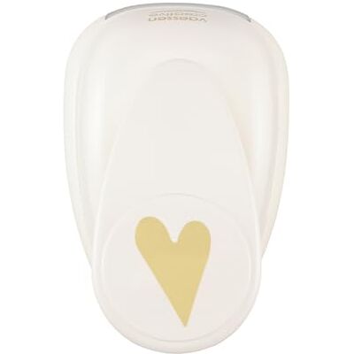 Creative Labs Craft Paper Punch Heart 3 x 4,2 cm Circle Cutter for Crafting and Card Making, White/Pink Creative Labs Craft Paper Punch Heart 3 x 4,2 cm Circle Cutter for Crafting and Card Making, White/Pink