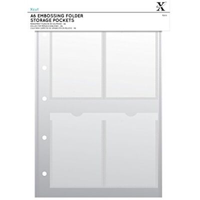 Xcut A4 Embossing Folder Storage Case Wallets (5pk) with A6 Pockets Xcut A4 Embossing Folder Storage Case Wallets (5pk) with A6 Pockets