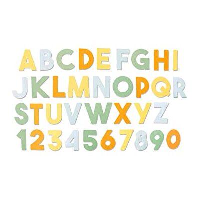Sizzix Bigz XL Alphabet Die Chunky Alphabet Extra-Large Letters & Numbers, Fun Shape, Versatile Material Cutting, Mulitcolour Sizzix Bigz XL Alphabet Die Chunky Alphabet Extra-Large Letters & Numbers, Fun Shape, Versatile Material Cutting, Mulitcolour