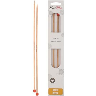 KnitPro - Basix Birch - 3.75 mm - 40 cm - Knitting needles KnitPro - Basix Birch - 3.75 mm - 40 cm - Knitting needles