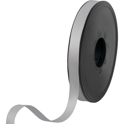 Les Petits Rubans 100% Polyester Double Sided Satin Ribbon for Weddings, Gift Wrapping, Floral Arrangements, Crafts, Cakes, Bows, Decorations, 9mm x 25m, Light Grey Les Petits Rubans 100% Polyester Double Sided Satin Ribbon for Weddings, Gift Wrapping, Floral Arrangements, Crafts, Cakes, Bows, Decorations, 9mm x 25m, Light Grey