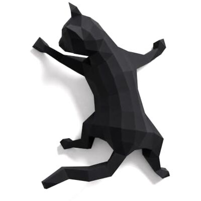 Yona DIY Black Climbing Cat 3D Papercraft Kit with Pre-Cut Pieces, Origami-Style Wall Art Yona DIY Black Climbing Cat 3D Papercraft Kit with Pre-Cut Pieces, Origami-Style Wall Art