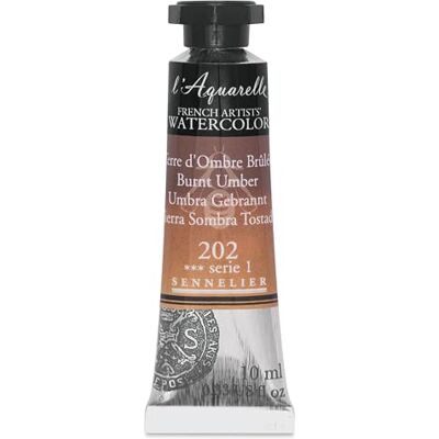Sennelier Burnt Umber Artist Watercolour 10ml - Series 1 Sennelier Burnt Umber Artist Watercolour 10ml - Series 1