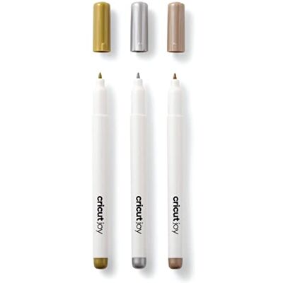 Cricut JOY PERM MARKERS 1.0 GOLD SILVER COPPER Cricut JOY PERM MARKERS 1.0 GOLD SILVER COPPER