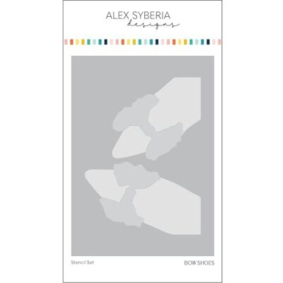 Alex Syberia Designs - Bow Shoes Stencil Set Alex Syberia Designs - Bow Shoes Stencil Set
