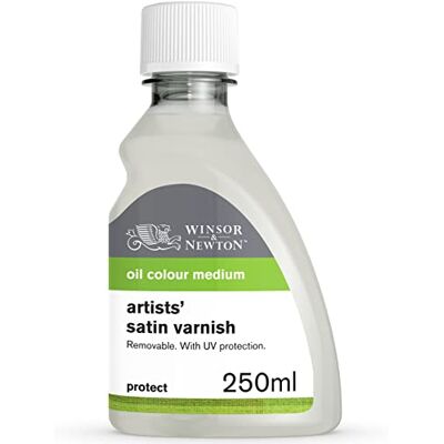 Winsor & Newton Professional Artists' Satin Varnish, 250ml (8.4oz) Bottle Winsor & Newton Professional Artists' Satin Varnish, 250ml (8.4oz) Bottle