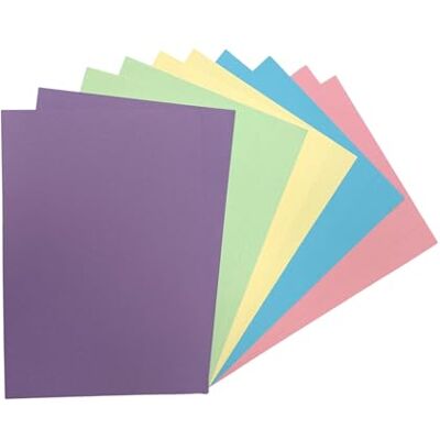 Janrax Pack of 50 A5 Assorted Pastel Coloured Card 160gsm – Thick Craft Sheets for Card Making, Scrapbooking, DIY Crafts, Printing, Invitations, School & Art Projects – Smooth Colour Cardstock Paper Janrax Pack of 50 A5 Assorted Pastel Coloured Card 160gsm – Thick Craft Sheets for Card Making, Scrapbooking, DIY Crafts, Printing, Invitations, School & Art Projects – Smooth Colour Cardstock Paper