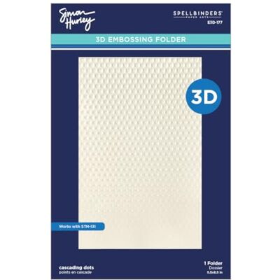 Spellbinders Cascading Dots 3D Embossing Folder by Simon Hurley Spellbinders Cascading Dots 3D Embossing Folder by Simon Hurley