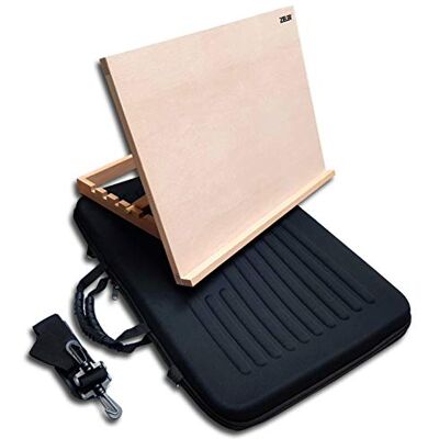 Zieler Premium A3 Art & Craft Work Station A3 Adjustable Wooden Desk/Table Easel/Drawing Board by ® (with Protective Carry Case) Zieler Premium A3 Art & Craft Work Station A3 Adjustable Wooden Desk/Table Easel/Drawing Board by ® (with Protective Carry Case)
