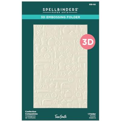 Spellbinders Confection Companions 3D Embossing Folder by Tina Smith Spellbinders Confection Companions 3D Embossing Folder by Tina Smith