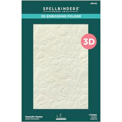 Spellbinders Amaryllis Garden 3D Embossing Folder from The Amaryllis Christmas Collection by Yana Smakula Spellbinders Amaryllis Garden 3D Embossing Folder from The Amaryllis Christmas Collection by Yana Smakula