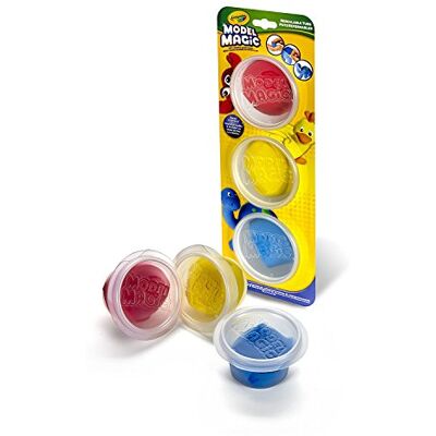 CRAYOLA Model Magic 3 Pots of Modelling Clay Primary Colours CRAYOLA Model Magic 3 Pots of Modelling Clay Primary Colours