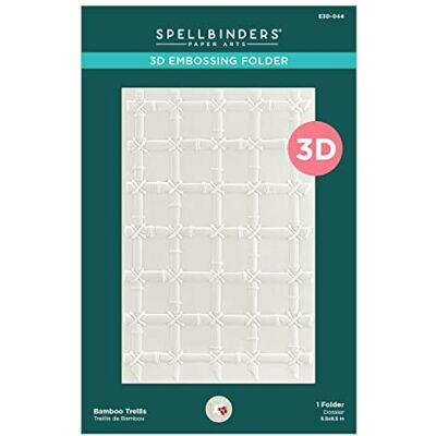 Spellbinders Bamboo Trellis 3D Embossing Folder from The Painter’s Garden Collection by Susan Tierney-Cockburn Spellbinders Bamboo Trellis 3D Embossing Folder from The Painter’s Garden Collection by Susan Tierney-Cockburn