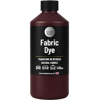 The Scratch Doctor Bordeaux Fabric Dye Permanent Fabric Paint for Upholstery, Furniture, Sofas, Clothes, Canvas The Scratch Doctor Bordeaux Fabric Dye Permanent Fabric Paint for Upholstery, Furniture, Sofas, Clothes, Canvas