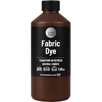 The Scratch Doctor Medium Brown Fabric Dye Permanent Fabric Paint for Upholstery, Furniture, Sofas, Clothes, Canvas The Scratch Doctor Medium Brown Fabric Dye Permanent Fabric Paint for Upholstery, Furniture, Sofas, Clothes, Canvas