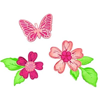 Sizzix Clear Stamps Set with Framelits Dies, Sweet Sprigs by 49 & Market, 19 Rubber Stamps & 9 Cutting Dies, G Sizzix Clear Stamps Set with Framelits Dies, Sweet Sprigs by 49 & Market, 19 Rubber Stamps & 9 Cutting Dies, G