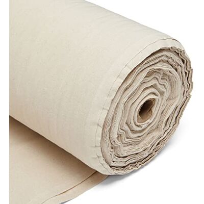 Discount Fabrics LTD DFL 100% Cotton Calico Natural Unbleached Fabric – 145GSM Medium Weight for Dressmaking Mock-ups, Toile, Pattern Testing & Crafts – 150cm (60") Wide Material by The Metre (10 Metre) Discount Fabrics LTD DFL 100% Cotton Calico Natural Unbleached Fabric – 145GSM Medium Weight for Dressmaking Mock-ups, Toile, Pattern Testing & Crafts – 150cm (60") Wide Material by The Metre (10 Metre)