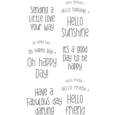 Sizzix Clear Rubber Stamps Set 12PK Sending a Little Love Set Sizzix Clear Rubber Stamps Set 12PK Sending a Little Love Set