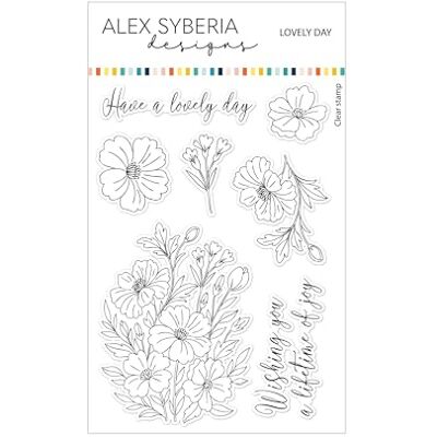 Alex Syberia Designs - Lovely Day Stamp Set 4 x 6 Alex Syberia Designs - Lovely Day Stamp Set 4 x 6