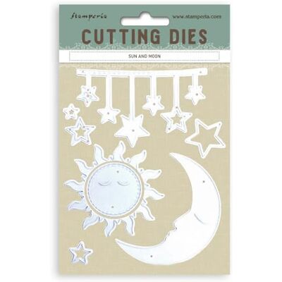 Stamperia Cutting Dies for Scrapbooking, Albums, Card Making, Bullet Journalling and More, Create Decorations with Natural Elements, Perfect for Crafts and Gifting (A6) (Timeless, Sun and Moon) Stamperia Cutting Dies for Scrapbooking, Albums, Card Making, Bullet Journalling and More, Create Decorations with Natural Elements, Perfect for Crafts and Gifting (A6) (Timeless, Sun and Moon)