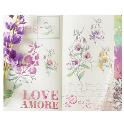Sizzix Clear Rubber Stamp Set, Love Letters by Willow Wolfe, 13 Stamps Sizzix Clear Rubber Stamp Set, Love Letters by Willow Wolfe, 13 Stamps