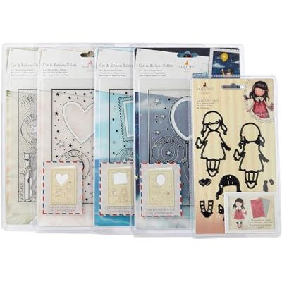 docrafts Santoro Dies Cut and Embossing Folder Bundle Set for Arts, Crafts, Bundle, Kit docrafts Santoro Dies Cut and Embossing Folder Bundle Set for Arts, Crafts, Bundle, Kit