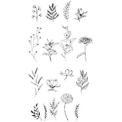 Sizzix ™ Clear Stamps Set 17PK – Garden Botanicals by Lisa Jones Sizzix ™ Clear Stamps Set 17PK – Garden Botanicals by Lisa Jones