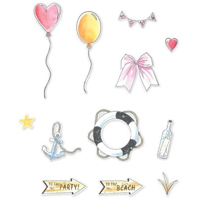 Sizzix Clear Stamps Set with Framelits, Sweet Drop by 49 and Market, 13 Rubber Stamps & 12 Cutting Dies Sizzix Clear Stamps Set with Framelits, Sweet Drop by 49 and Market, 13 Rubber Stamps & 12 Cutting Dies