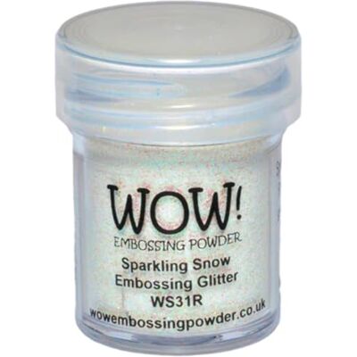 WOW! Embossing Powder 15ml, Sparkling Snow WOW! Embossing Powder 15ml, Sparkling Snow