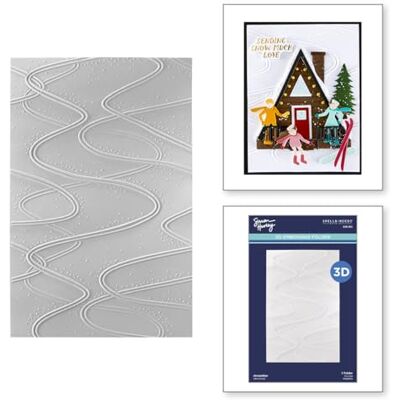 Spellbinders Streamline 3D Embossing Folder from the Ski-Son's Greetings Collection by Simon Hurley Spellbinders Streamline 3D Embossing Folder from the Ski-Son's Greetings Collection by Simon Hurley