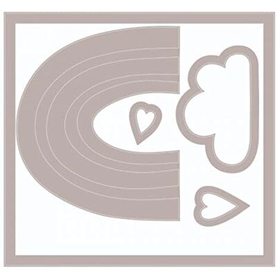 Sizzix Framelits Die Set 5PK w/12PK Stamps Rainbow Joy by Lisa Jones Sizzix Framelits Die Set 5PK w/12PK Stamps Rainbow Joy by Lisa Jones