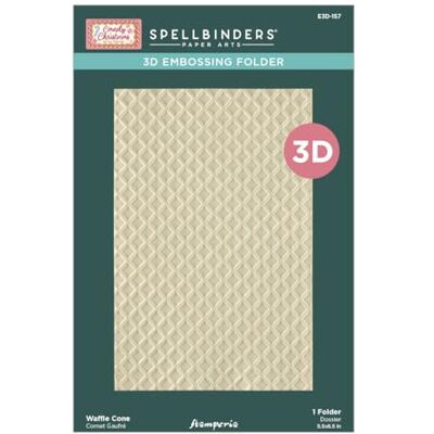 Spellbinders Waffle Cone 3D Embossing Folder from The Candy Christmas Collection by Stamperia Spellbinders Waffle Cone 3D Embossing Folder from The Candy Christmas Collection by Stamperia