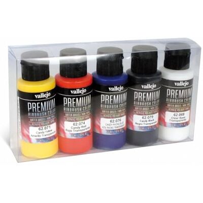 Vallejo Premium Color 60 ml Candy Color Set (Set of 5) Vallejo Premium Color 60 ml Candy Color Set (Set of 5)