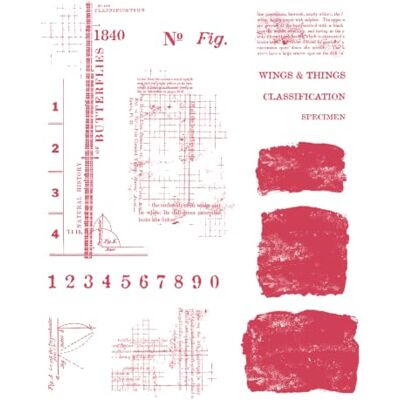 Sizzix Clear Stamps Set, Wings and Things by 49 and Market, 24 Rubber Stamps Sizzix Clear Stamps Set, Wings and Things by 49 and Market, 24 Rubber Stamps