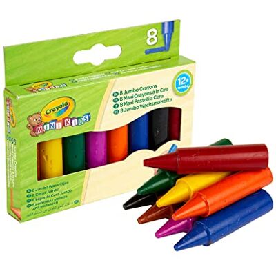 CRAYOLA 8 Jumbo Crayons Assorted Colours CRAYOLA 8 Jumbo Crayons Assorted Colours