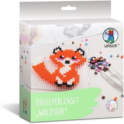 Ursus 3941 00 04 Ironing Beads Set Forest Animals, 2000 Beads, 5-10 Designs, DIY Craft Set for Sticking, Creative Design & Make Yourself, Creative Fun from 3 Years Ursus 3941 00 04 Ironing Beads Set Forest Animals, 2000 Beads, 5-10 Designs, DIY Craft Set for Sticking, Creative Design & Make Yourself, Creative Fun from 3 Years