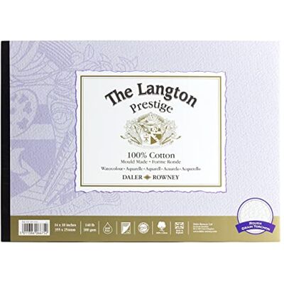 Daler-Rowney - Langton Prestige - 14x10in - Rough 300gsm - Watercolour paper pad Daler-Rowney - Langton Prestige - 14x10in - Rough 300gsm - Watercolour paper pad