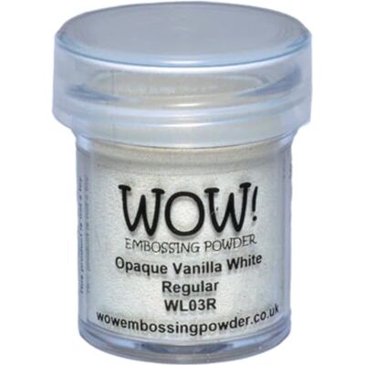 WOW! Wow Embossing Powder 15ml-Opaque Vanilla White WOW! Wow Embossing Powder 15ml-Opaque Vanilla White