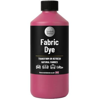 The Scratch Doctor Pink Fabric Dye Permanent Fabric Paint for Upholstery, Furniture, Sofas, Clothes, Canvas The Scratch Doctor Pink Fabric Dye Permanent Fabric Paint for Upholstery, Furniture, Sofas, Clothes, Canvas